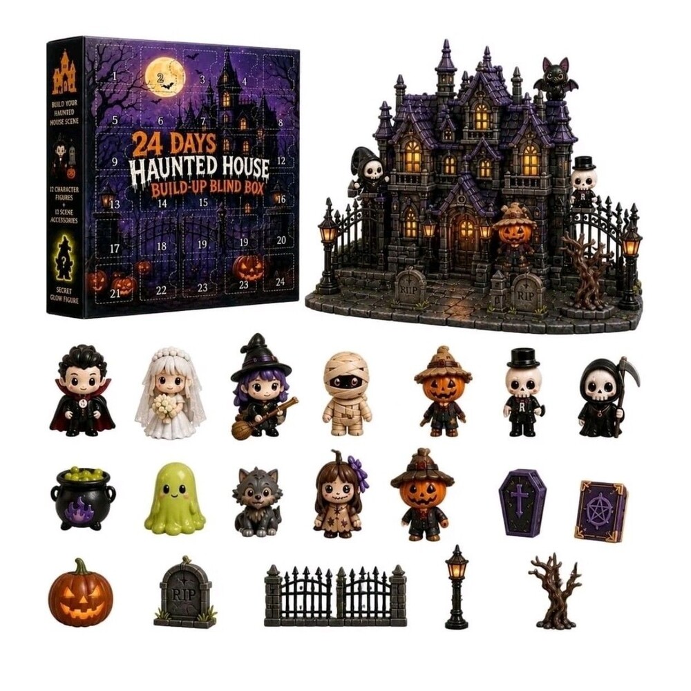 Haunted House Halloween Advent Calendar 24 Day Spooky Surprises Countdown 2026